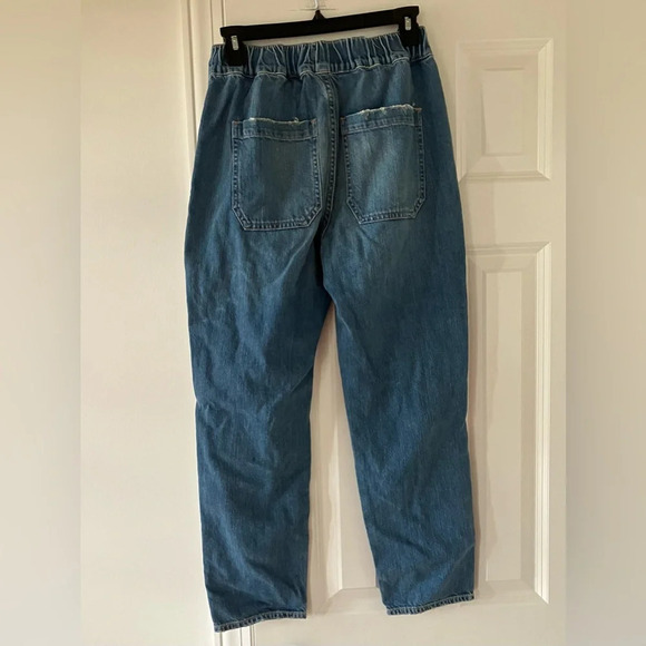 NWT Veronica Beard ARYA Jeans with Elastic Waist in Waterfall Blue ($298 retail) - Picture 7 of 12